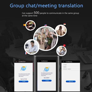 Automatic 117 Offline Languages Translator, 4G Interpreter,  Electronic Pocket Voice/Text Bluetooth Translator, Real Time Smart Translator