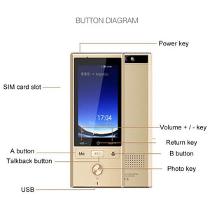 Language Translator Device with Camera Translation Bluetooth Earphones Connection 2.8 Inch Screen Support 106 Languages