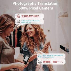 [Upgraded] Language Translator Device with Camera Translation Bluetooth Earphones Connection 2.4 Inch Screen 106 Languages Two Voice Translation